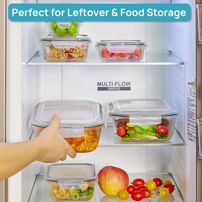 Limited-time offer!! 18-Pack Glass FoodStorage Containers withLids - Stackable, Airtight,Microwave/oven/FreezerSafe Meal Prep Set